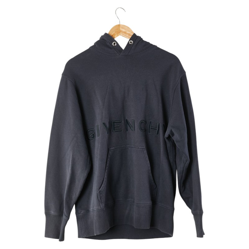 ジバンシー 4G ロゴ プルオーバー パーカー サイズ：L BMJ0CQ3Y6V ネイビー コットン メンズ Givenchy 【中古】