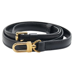 ルイ ヴィトン ショルダーストラップ ブラック レザー レディース LOUIS VUITTON 【中古】
