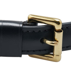 ルイ ヴィトン ショルダーストラップ ブラック レザー レディース LOUIS VUITTON 【中古】