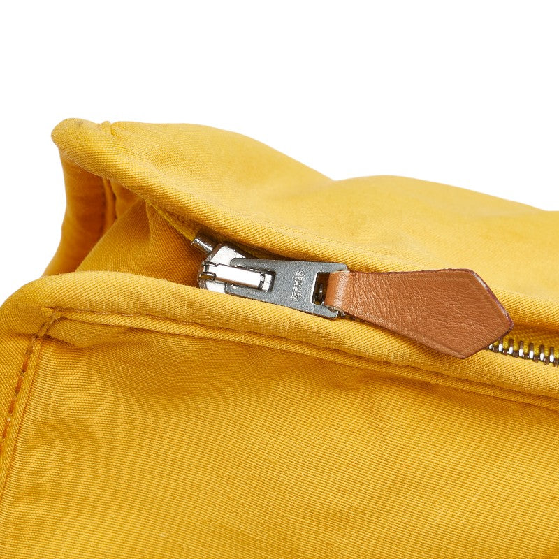 エルメス タピドセル クラッチバッグ セカンドバッグ イエロー キャンバス レディース HERMES 【中古】