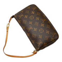 ルイ ヴィトン モノグラム ポシェット アクセソワール ショルダーバッグ M51980 ブラウン PVC レザー レディース LOUIS VUITTON 【中古】