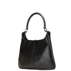 グッチ バンブー ワンショルダーバッグ ハンドバッグ 001 4061 ブラック レザー レディース GUCCI 【中古】