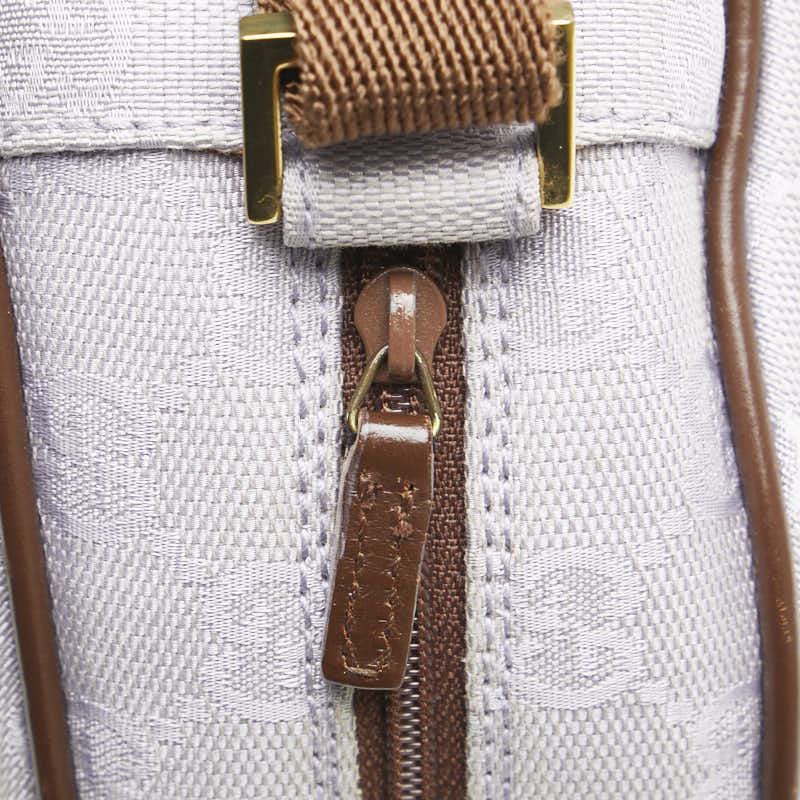 グッチ GGキャンバス ショルダーバッグ ポーチ 90781 パープル ブラウン キャンバス レディース GUCCI 【中古】