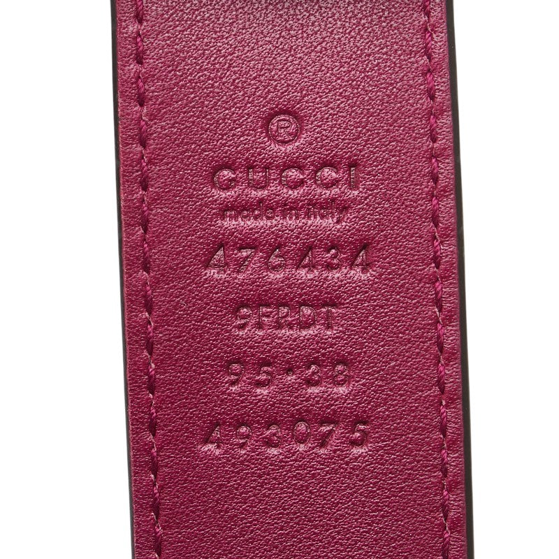 グッチ GGマーモント キルティング ボディバッグ ウエストバッグ 476434 パープル ベロア レディース GUCCI 【中古】