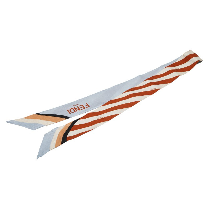 フェンディ ラッピー ロゴ スカーフ マルチカラー シルク レディース FENDI 【中古】