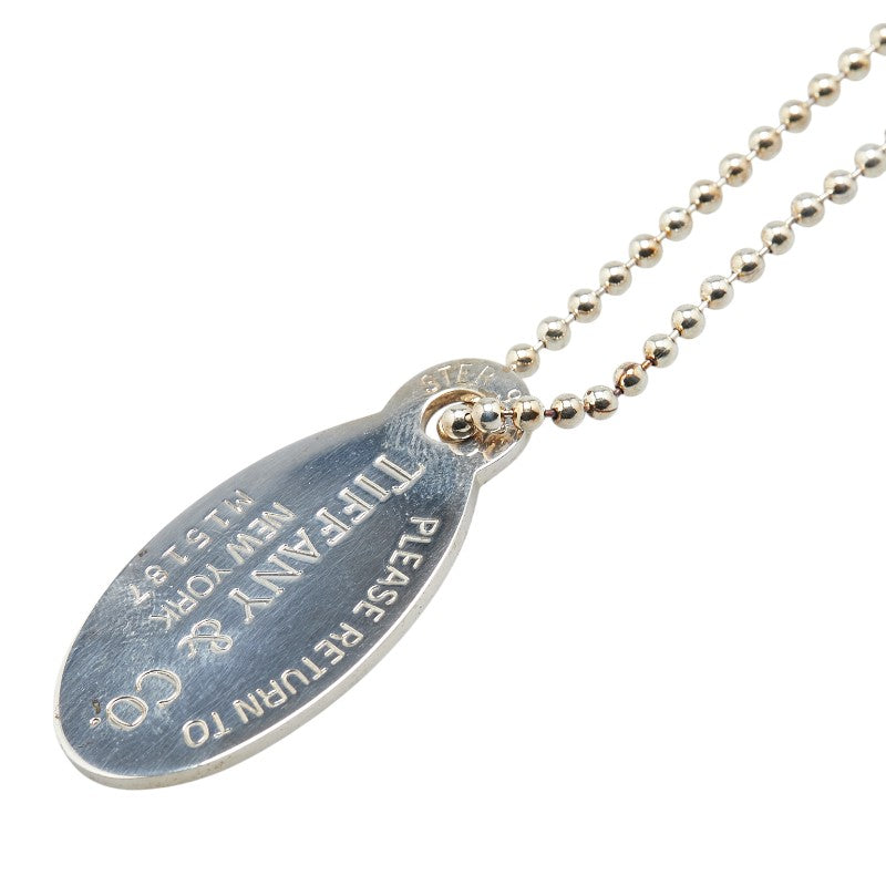 ティファニー リターン トゥ オーバルタグ ネックレス SV925 シルバー レディース TIFFANY&Co. 【中古】