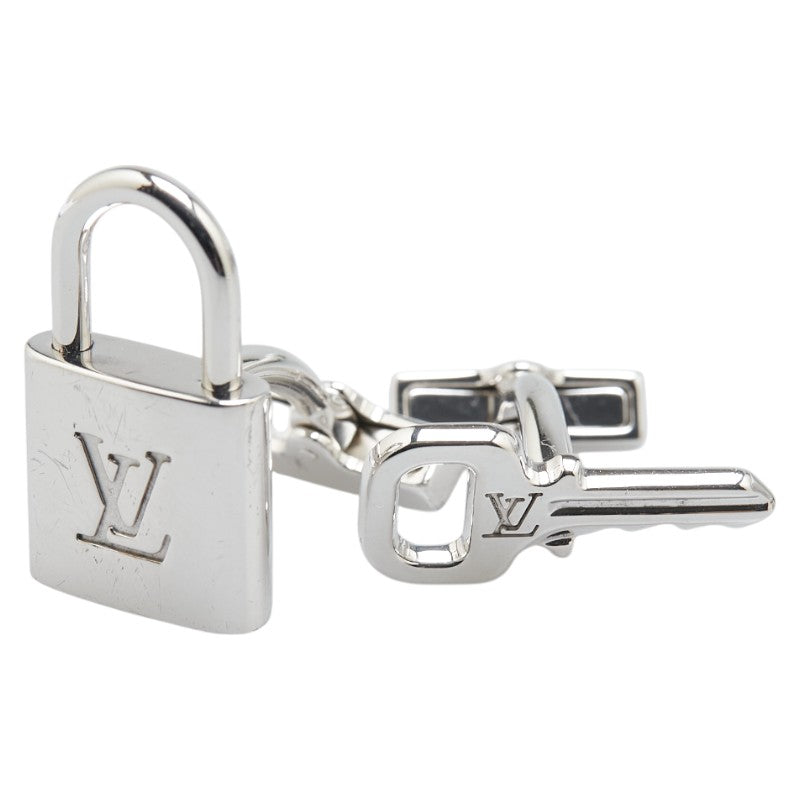 ルイ ヴィトン ブトンドゥ マンシェット カデナ&キー カフス M64600 シルバー SV925 シルバー レディース LOUIS VUITTON 【中古】