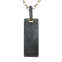 グッチ ロゴプレート ネックレス シルバー SV925 シルバー レディース GUCCI 【中古】