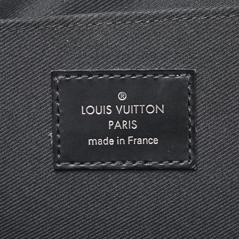 ルイ ヴィトン ダミエ グラフィット ポシェットジュールGM クラッチバッグ N41501 ブラック PVC レザー メンズ LOUIS VUITTON 【中古】