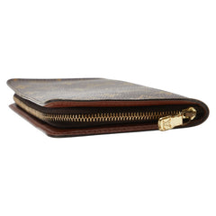 ルイ ヴィトン モノグラム ポルトモネジップ 長財布 ラウンドファスナー M61727 ブラウン PVC レザー レディース LOUIS VUITTON 【中古】