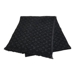 ルイ ヴィトン 21年製 マフラー モノグラム クラシック マフラー M70520 ブラック ウール メンズ LOUIS VUITTON 【中古】