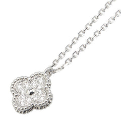 ヴァンクリーフ＆アーペル スウィート アルハンブラ ネックレス VCARO85900 K18WG ホワイトゴールド レディース Van Cleef & Arpels 【中古】