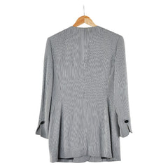 ディオール ストライプ ジャケット サイズ:11 グレー ブラック レーヨン アセテート レディース Dior 【中古】