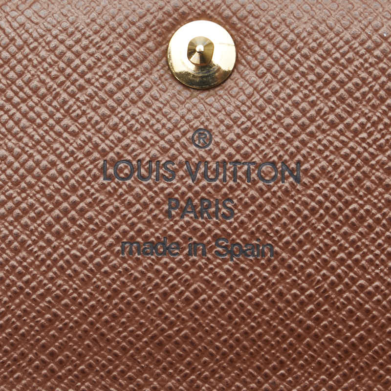 ルイ ヴィトン モノグラム ポルトフォイユ アナイス 三つ折り財布 M60402 ブラウン PVC レザー レディース LOUIS VUITTON 【中古】