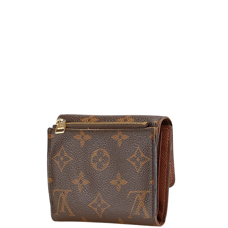 ルイ ヴィトン モノグラム ポルトフォイユ アナイス 三つ折り財布 M60402 ブラウン PVC レザー レディース LOUIS VUITTON 【中古】