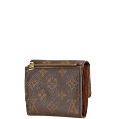 ルイ ヴィトン モノグラム ポルトフォイユ アナイス 三つ折り財布 M60402 ブラウン PVC レザー レディース LOUIS VUITTON 【中古】