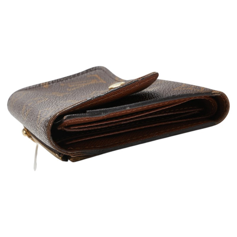 ルイ ヴィトン モノグラム ポルトフォイユ アナイス 三つ折り財布 M60402 ブラウン PVC レザー レディース LOUIS VUITTON 【中古】