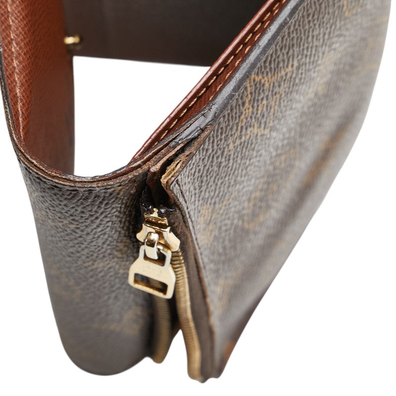 ルイ ヴィトン モノグラム ポルトフォイユ アナイス 三つ折り財布 M60402 ブラウン PVC レザー レディース LOUIS VUITTON 【中古】
