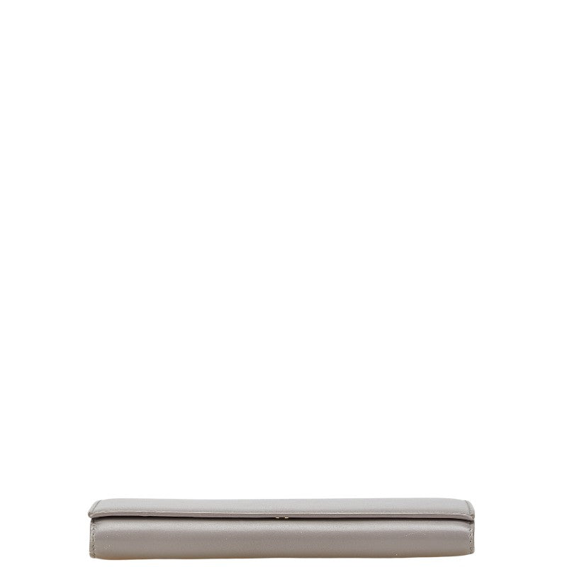 サンローラン 長財布 372267 グレー レザー レディース SAINT LAURENT 【中古】