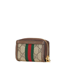 グッチ オフィディア GGスプリーム キーケース 523157 ベージュ マルチカラー PVC レザー レディース GUCCI 【中古】