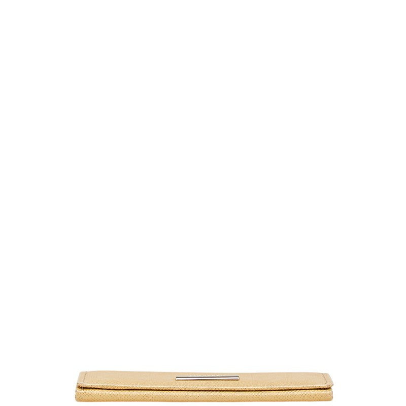 バーバリー ノバチェック カードケース パスケース ベージュ レザー レディース BURBERRY 【中古】