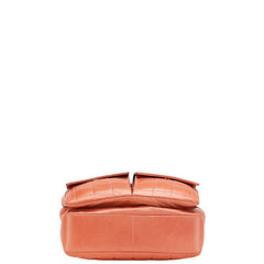シャネル チョコバー 斜め掛け チェーン ショルダーバッグ ピンク ラムスキン レディース CHANEL 【中古】