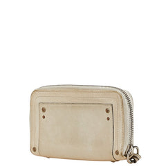 クロエ 長財布 ラウンドファスナー ベージュ レザー レディース Chloe 【中古】