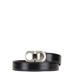 サルヴァトーレフェラガモ ガンチーニ リバーシブル ベルト ブラック ブラウン レザー メンズ Salvatore Ferragamo 【中古】