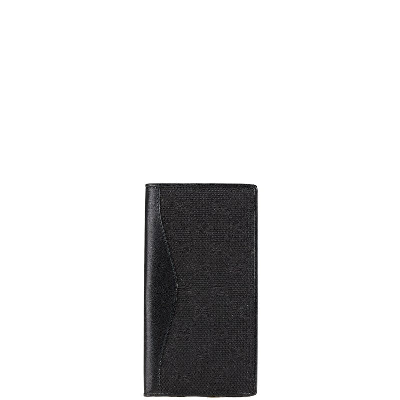 グッチ GGキャンバス 札入れ 030 2778 1299 ブラック キャンバス レザー メンズ GUCCI 【中古】