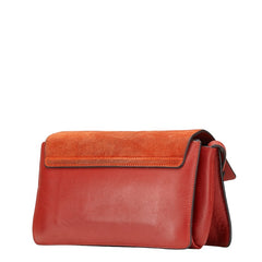 クロエ フェイ スモール 斜め掛け ショルダーバッグ レッド スウェード レザー レディース Chloe 【中古】