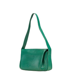 ハンティングワールド ワンショルダーバッグ グリーン レザー レディース HUNTING WORLD 【中古】