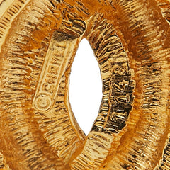 シャネル ヴィンテージ マトラッセ ココマーク ブローチ ゴールド メッキ レディース CHANEL 【中古】