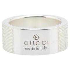 グッチ ロゴ リング 指輪 #9 SV925 シルバー レディース GUCCI 【中古】