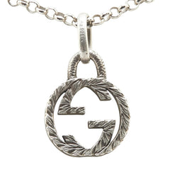 グッチ インターロッキングG ネックレス シルバー SV925 シルバー レディース GUCCI 【中古】
