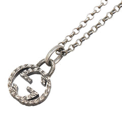 グッチ インターロッキングG ネックレス シルバー SV925 シルバー レディース GUCCI 【中古】