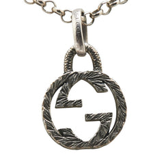 グッチ インターロッキングG ネックレス シルバー SV925 シルバー レディース GUCCI 【中古】