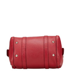 グッチ マイクロ グッチシマ ハンドバッグ ショルダーバッグ 2WAY 269876 レッド レザー レディース GUCCI 【中古】