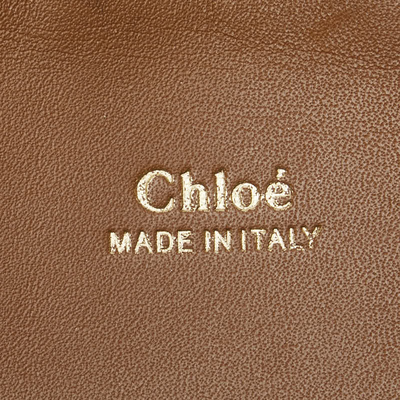 クロエ ハンドバッグ ショルダーバッグ 2WAY ブラウン レザー パイソン レディース Chloe 【中古】