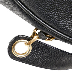 シャネル ココマーク 斜め掛け チェーン ショルダーバッグ ブラック キャビアスキン レディース CHANEL 【中古】