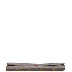 ルイ ヴィトン モノグラム ポルトフォイユ エミリー 長財布 M60136 ブラウン ルージュ PVC レザー レディース LOUIS VUITTON 【中古】
