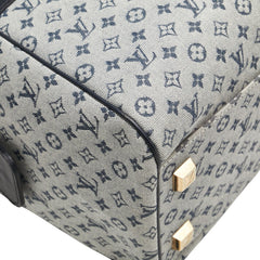 ルイ ヴィトン モノグラム ミニ ジョセフィーヌGM ハンドバッグ M92211 グレー ネイビー キャンバス レザー レディース LOUIS VUITTON 【中古】