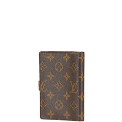 ルイ ヴィトン モノグラム アジェンダPM 手帳カバー R20005 ブラウン PVC レザー レディース LOUIS VUITTON 【中古】