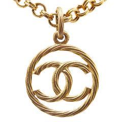 シャネル ヴィンテージ ココマーク ネックレス ゴールド メッキ レディース CHANEL 【中古】