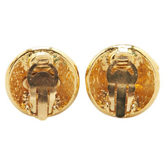 シャネル ヴィンテージ ココマーク ラウンド イヤリング ゴールド メッキ レディース CHANEL 【中古】