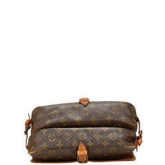 ルイ ヴィトン モノグラム ソミュール30 斜め掛け ショルダーバッグ M42256 ブラウン PVC レザー レディース LOUIS VUITTON 【中古】