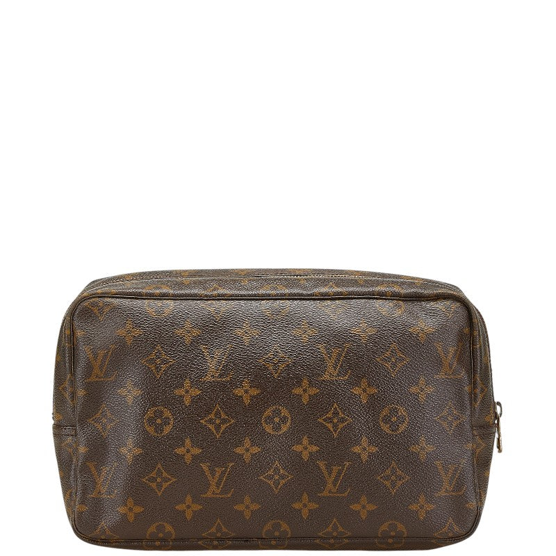 ルイ ヴィトン モノグラム トゥルース トワレット28 ポーチ セカンドバッグ M47522 ブラウン PVC レザー レディース LOUIS VUITTON 【中古】