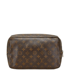 ルイ ヴィトン モノグラム トゥルース トワレット28 ポーチ セカンドバッグ M47522 ブラウン PVC レザー レディース LOUIS VUITTON 【中古】