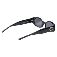 グッチ インターロッキングG オーバル サングラス GG2196/S ブラック プラスチック レディース GUCCI 【中古】