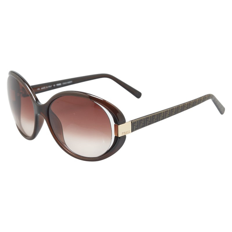 フェンディ ズッカ サングラス FS5109K ブラウン プラスチック レディース FENDI 【中古】