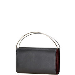 カルティエ トリニティ 二つ折り財布 ハンドバッグ ブラック レザー レディース CARTIER 【中古】